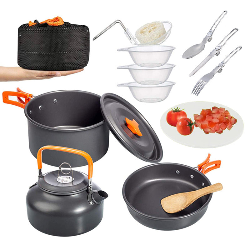 Camping Combination Set Folding Mini Cookware Pot