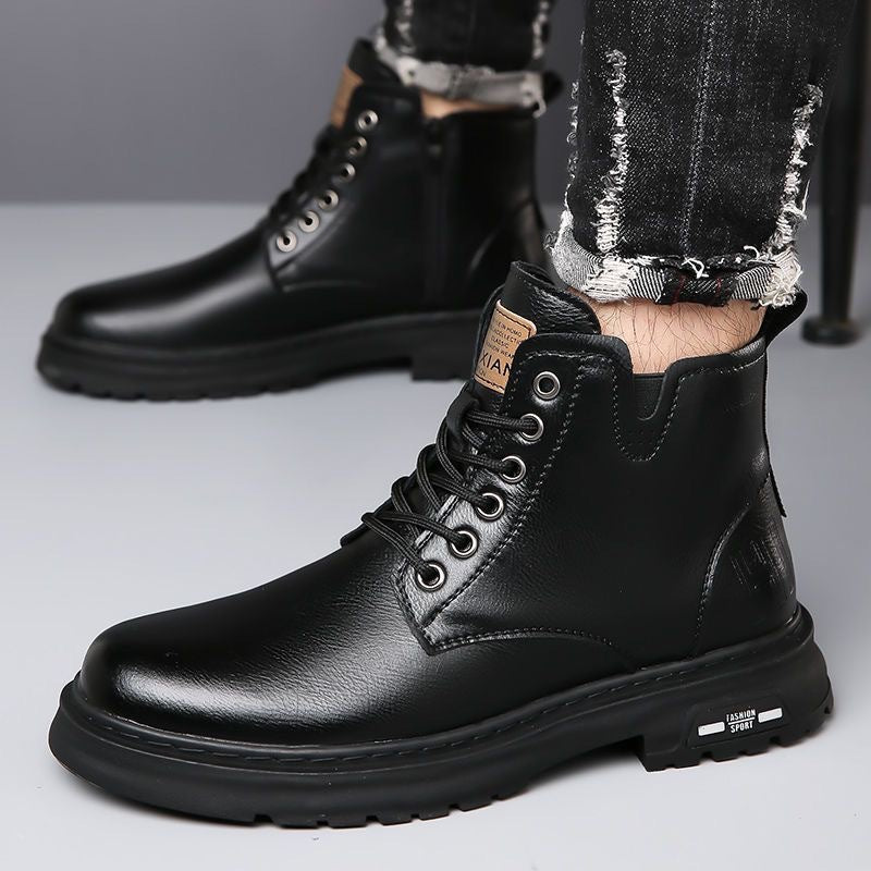 British Style Martin Boots Thick Sole Outdoor Workwear Men