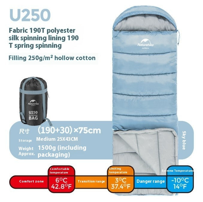 Naturehike Double Hooded Envelope Cold-Weather Sleeping Bag