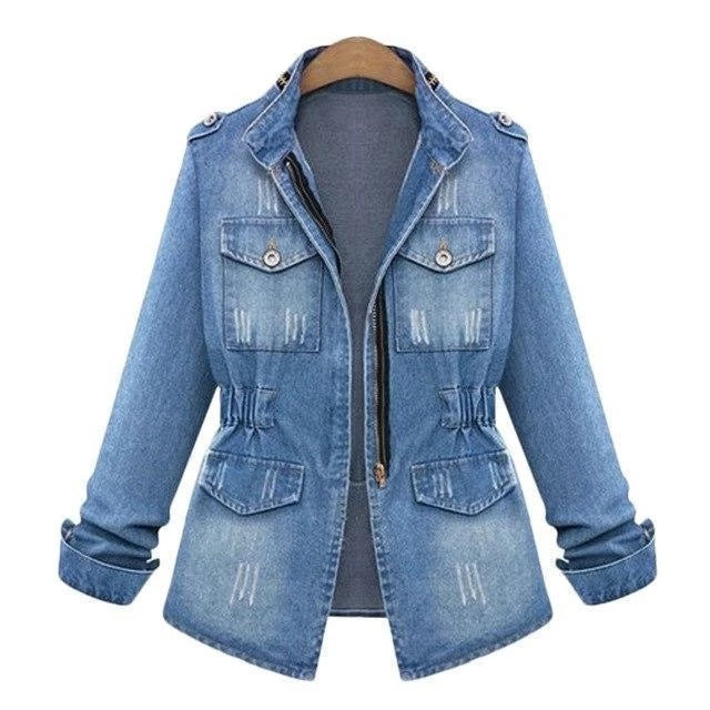 Women Denim Jacket Casual Outdoor Fashion Coat Stylish Wear