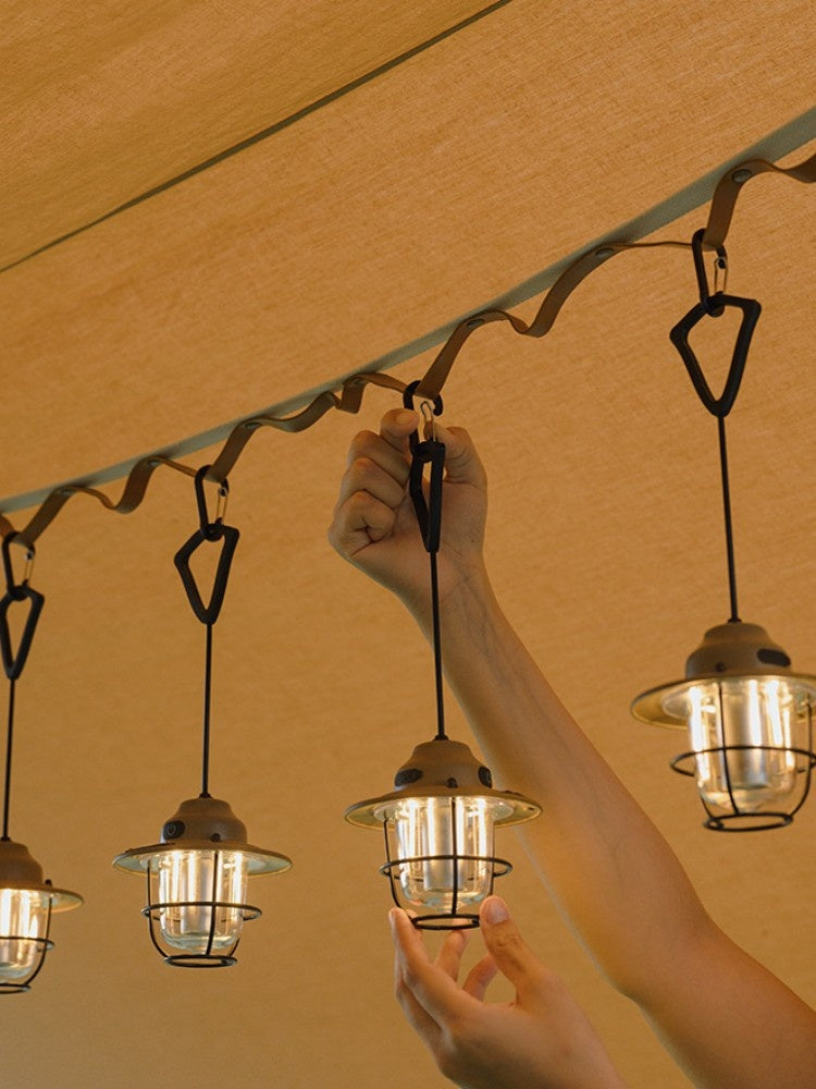 Shanqu Pine Cone Camping Lantern Chandelier
