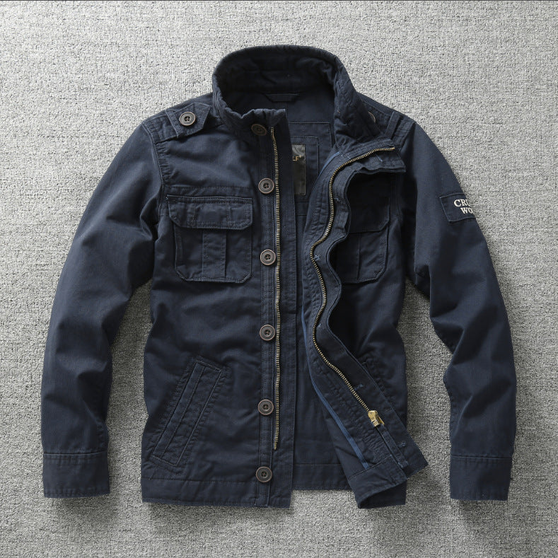Men’s Autumn Camouflage Work Jacket Durable Outerwear