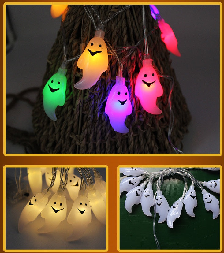 Outdoor Halloween Pumpkin LED String Lights Lantern Decoration