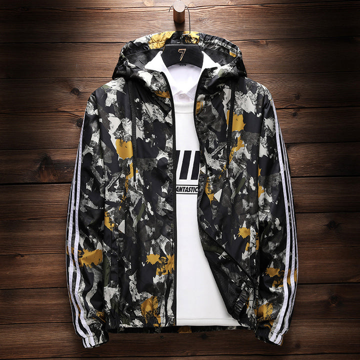 Men’s Camouflage Outerwear Jacket Trendy Casual Style