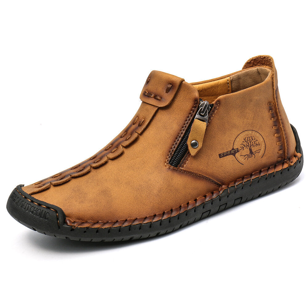 Men’s Ankle Zipper Outdoor Hiking Boots