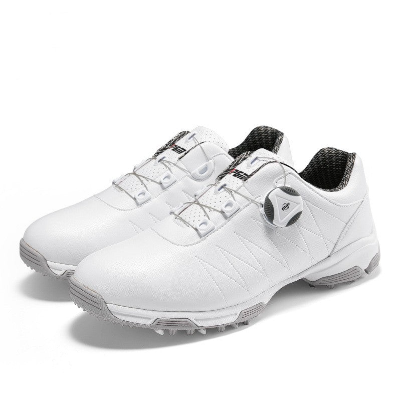 Women’s Waterproof Golf Shoes With Spin Button Laces