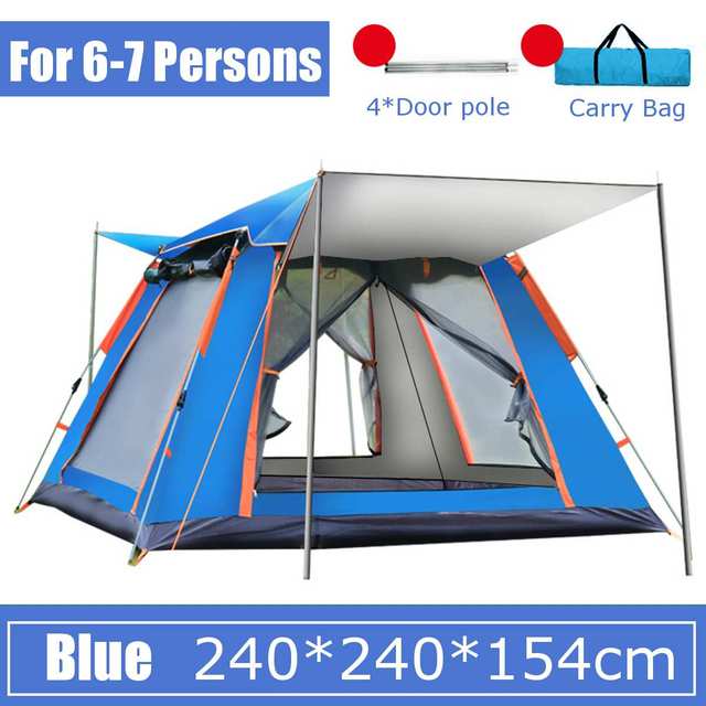 Fully Automatic Rainproof Multi-Person Camping Tent