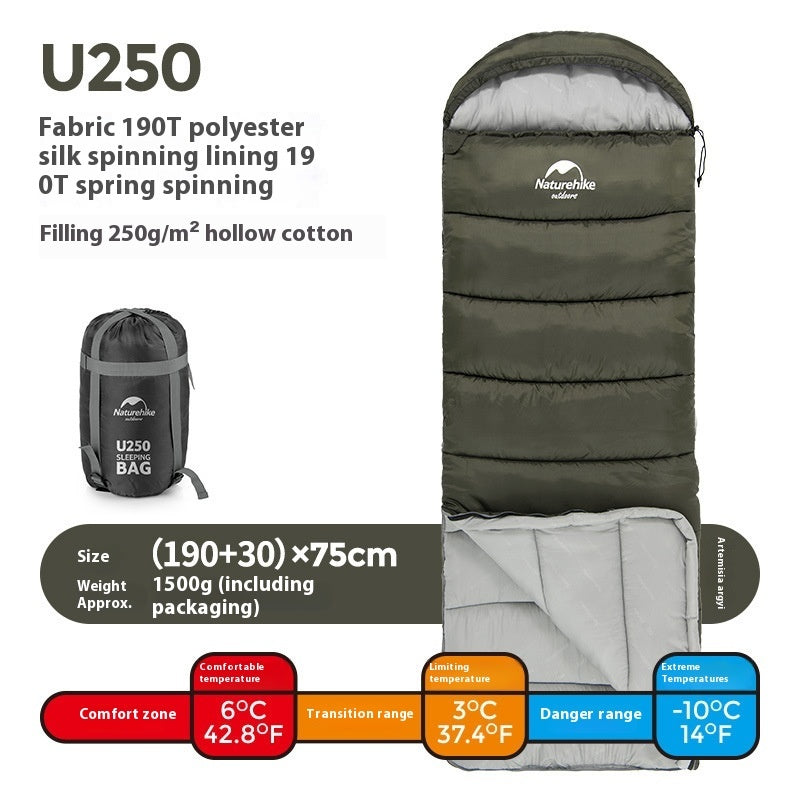 Naturehike Double Hooded Envelope Cold-Weather Sleeping Bag