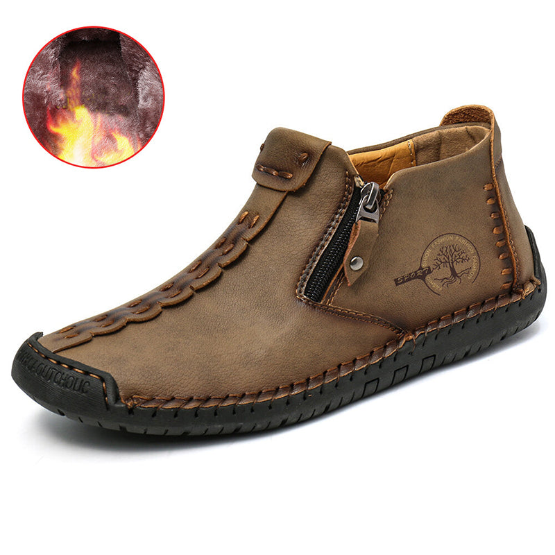 Men’s Ankle Zipper Outdoor Hiking Boots