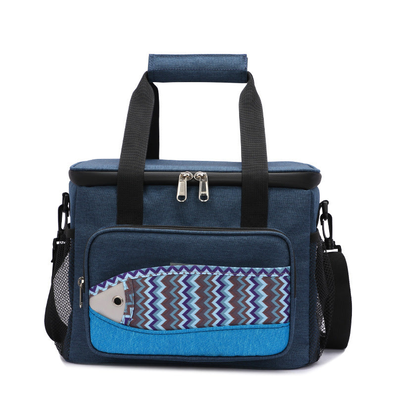 Fish Pattern Insulated Waterproof Picnic Lunch Bag