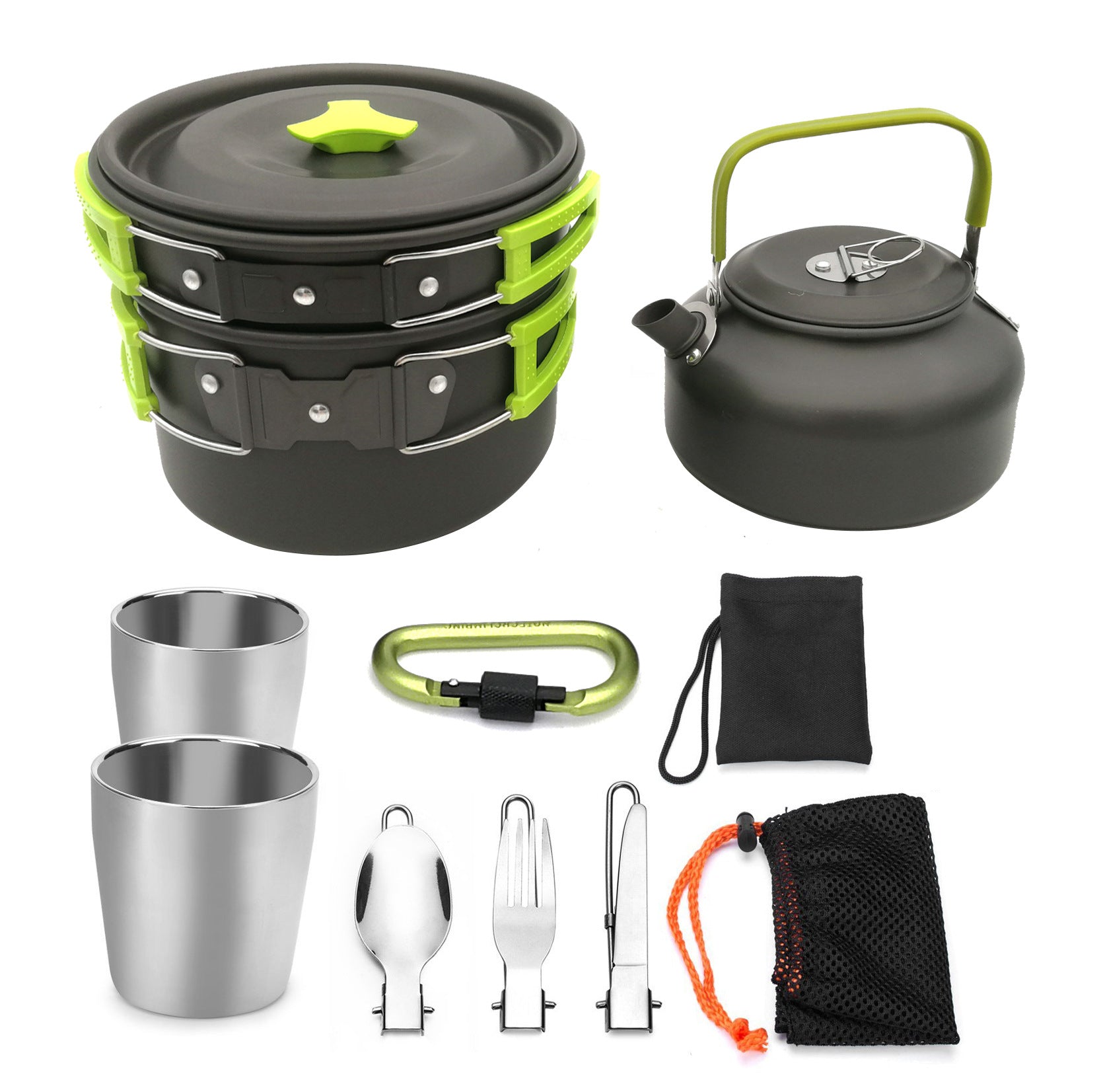 Outdoor Camping Cookware Set Travel Tableware and Utensils