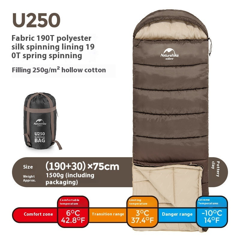 Naturehike Double Hooded Envelope Cold-Weather Sleeping Bag