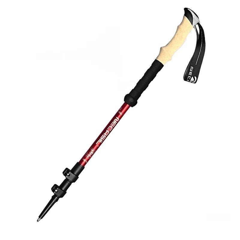 Unisex Telescopic Three Section Trekking Poles Outdoor Hiking Support