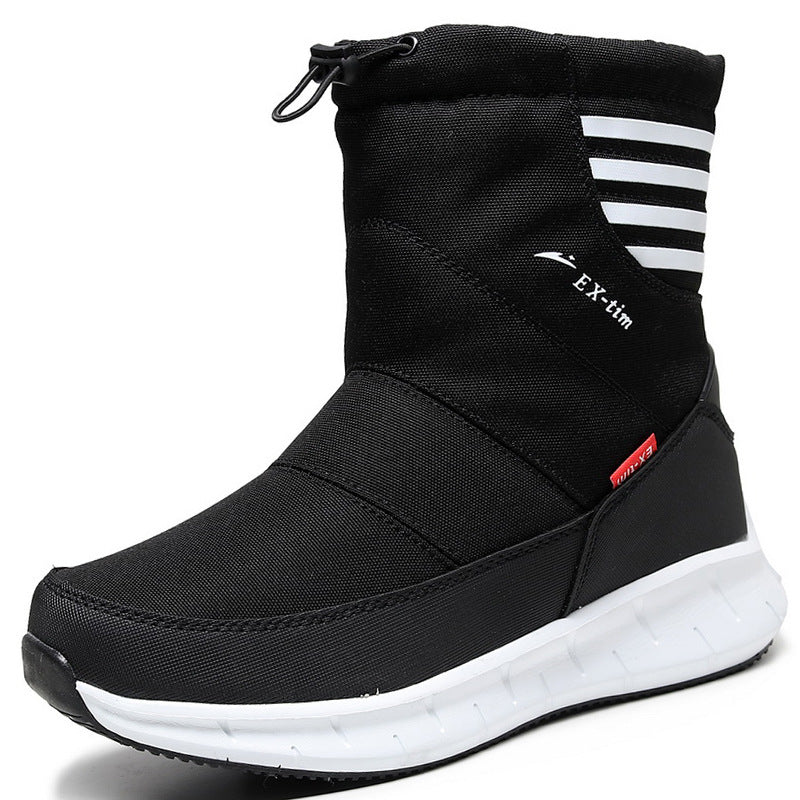 Men’s Waterproof Snow Boots Fleece-Lined Hiking Shoes