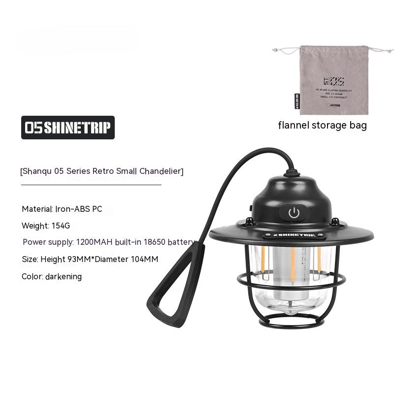 Shanqu Pine Cone Camping Lantern Chandelier