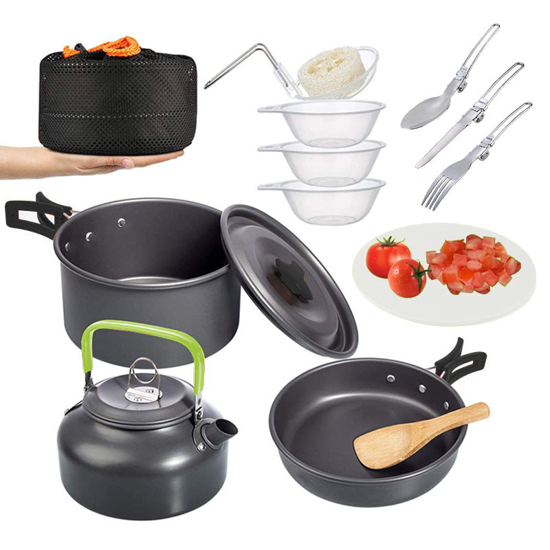 Camping Combination Set Folding Mini Cookware Pot