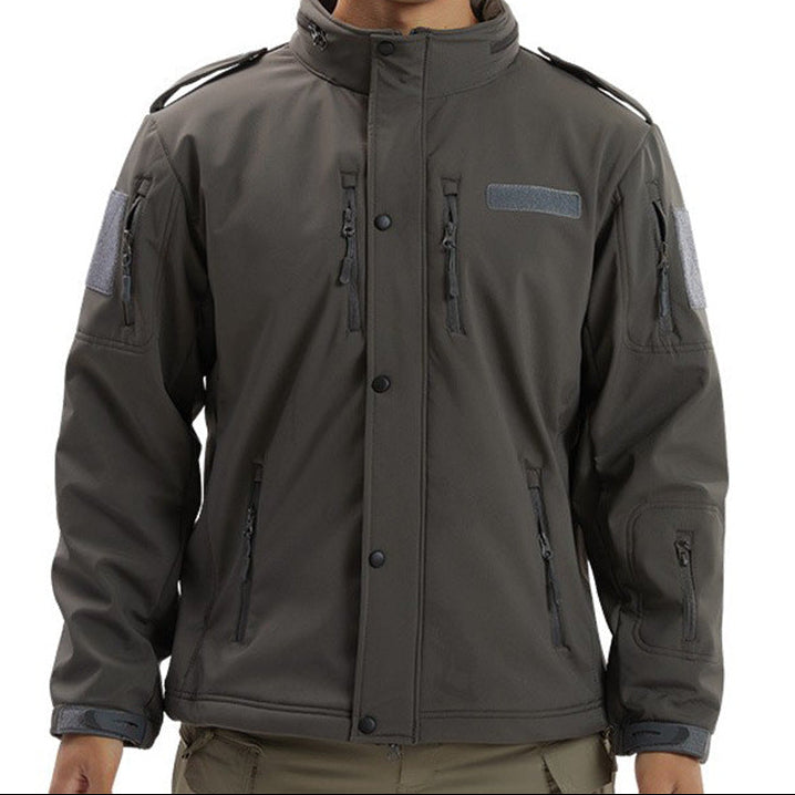 Men’s Camouflage Fleece Soft Shell Waterproof Jacket