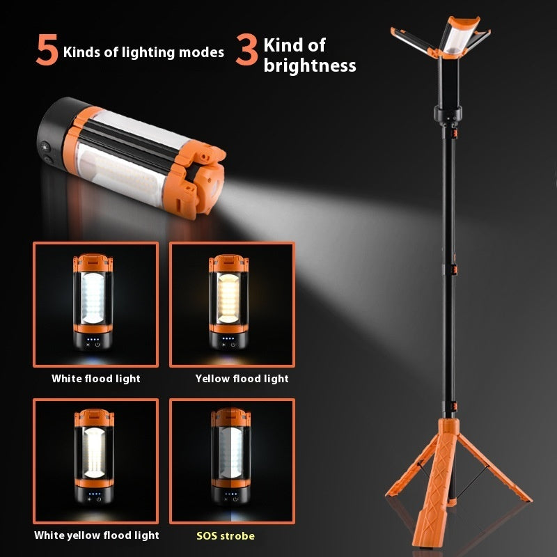 Retractable Folding Camping Lantern With Charging Function