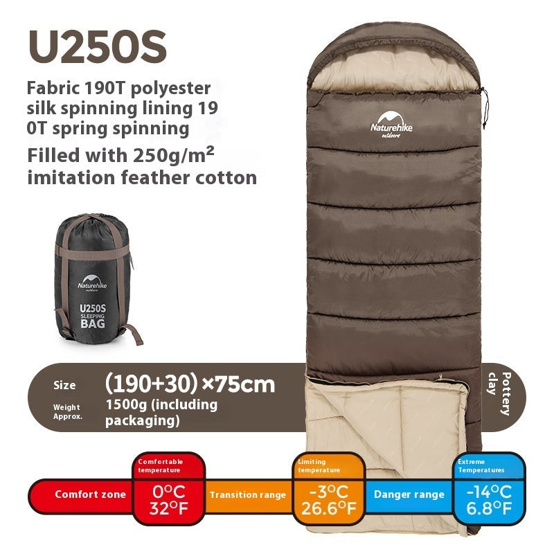 Naturehike Double Hooded Envelope Cold-Weather Sleeping Bag