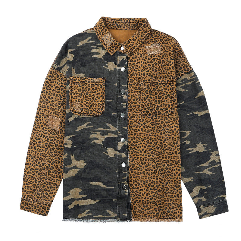 Women Camouflage Single Breasted Winter Jacket Coat