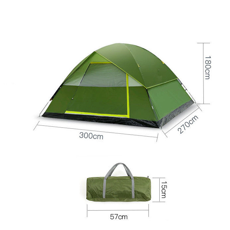 Double-Layer Camping Tent With Sunshade Protection