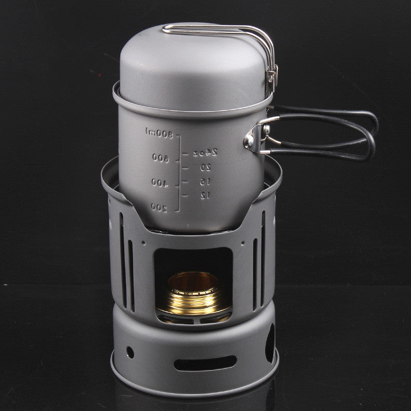 Aluminium Alloy 7-Piece Portable Camping Cookware Set for 1–2 People