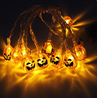 Outdoor Halloween Pumpkin LED String Lights Lantern Decoration