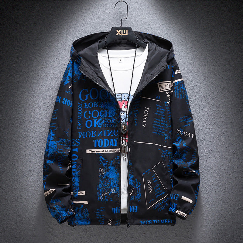 Men’s Reversible Camouflage Print Jacket Stylish Outerwear