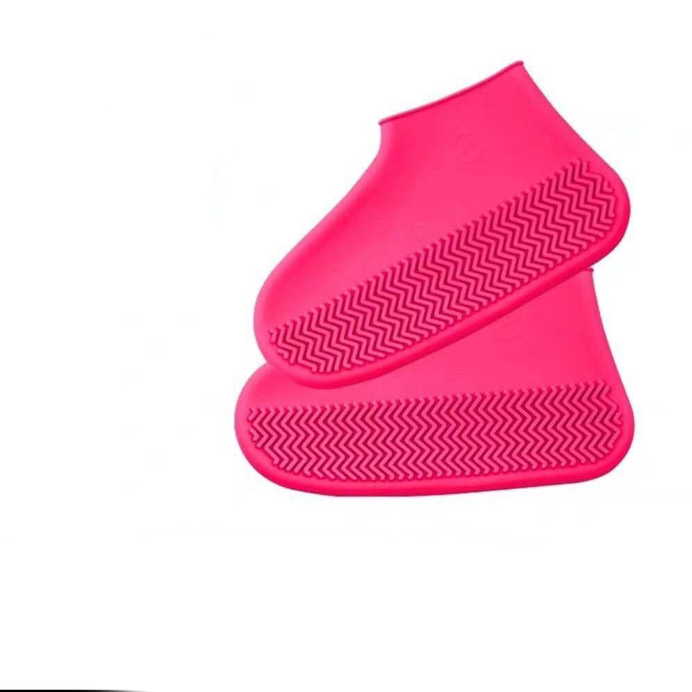 Men Women Waterproof Silicone Rain Boots Easy Wear Hiking Outdoor Shoes