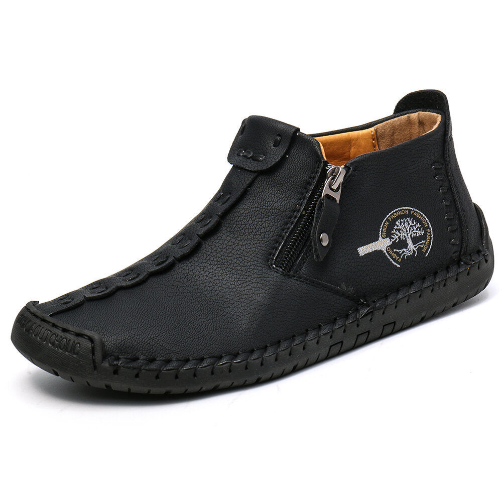 Men’s Ankle Zipper Outdoor Hiking Boots