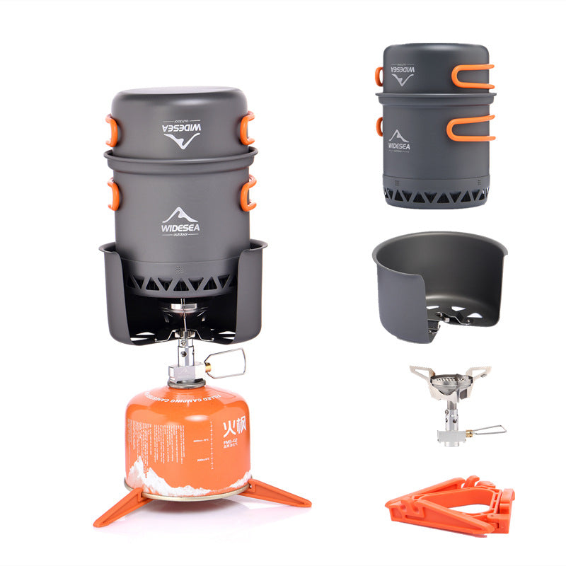 Widesea Heat-Efficient Outdoor Camping Cookware Set