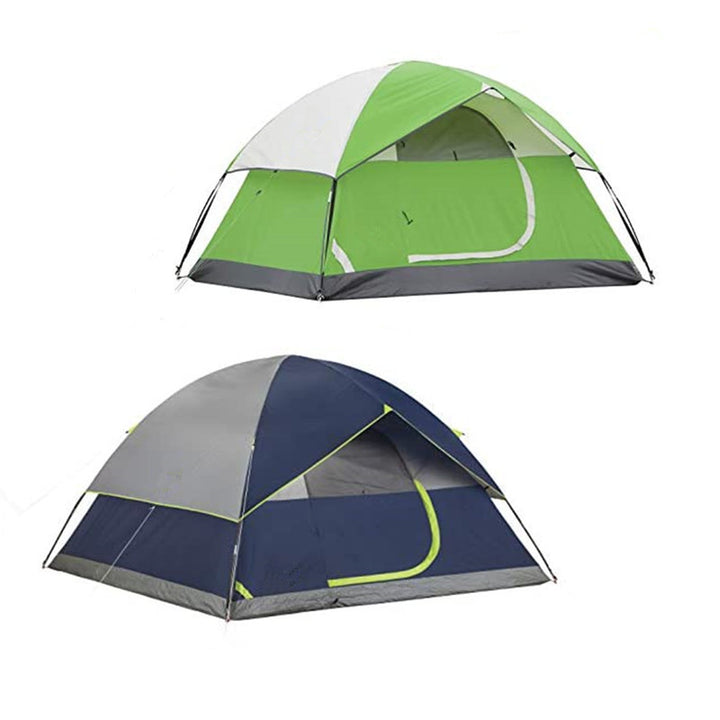 Double-Layer Camping Tent With Sunshade Protection