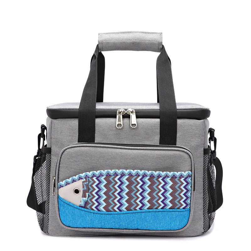 Fish Pattern Insulated Waterproof Picnic Lunch Bag