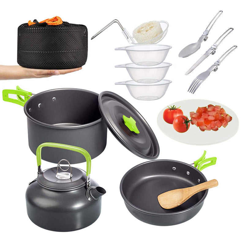 Camping Combination Set Folding Mini Cookware Pot