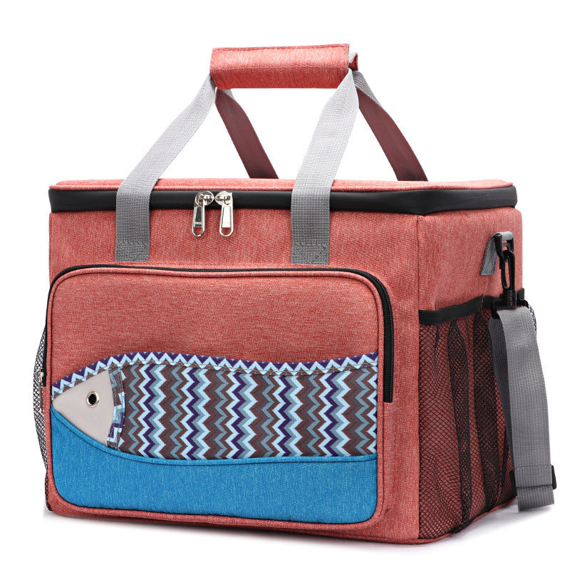 Fish Pattern Insulated Waterproof Picnic Lunch Bag
