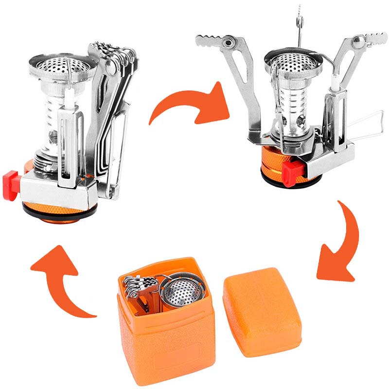 Outdoor Camping Integrated Cooking Range Cookware