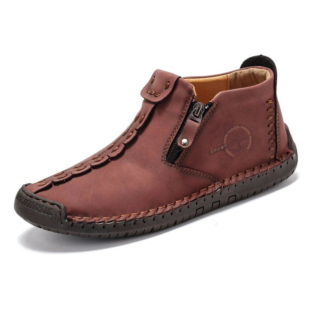 Men’s Ankle Zipper Outdoor Hiking Boots