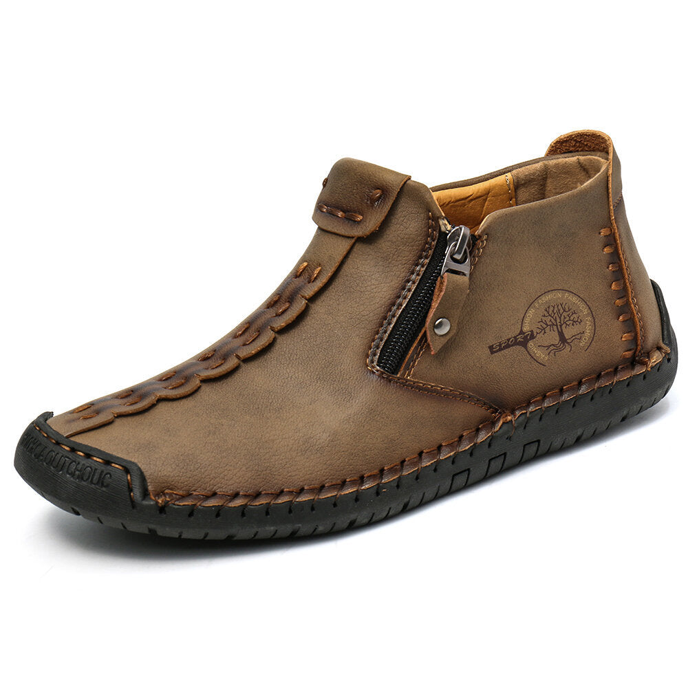 Men’s Ankle Zipper Outdoor Hiking Boots