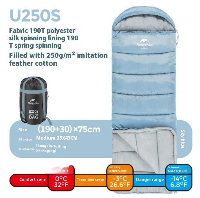 Naturehike Double Hooded Envelope Cold-Weather Sleeping Bag