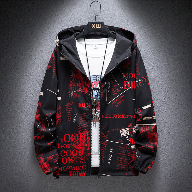 Men’s Reversible Camouflage Print Jacket Stylish Outerwear