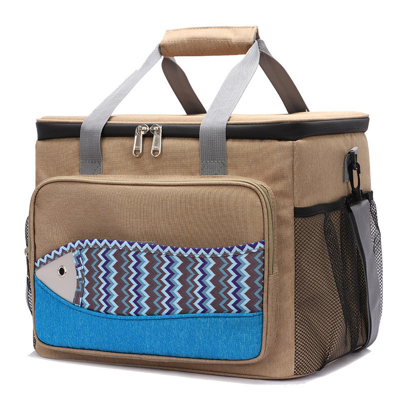 Fish Pattern Insulated Waterproof Picnic Lunch Bag