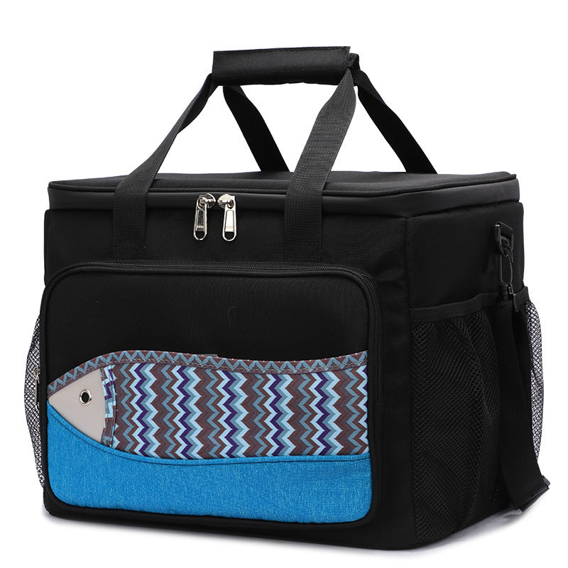 Fish Pattern Insulated Waterproof Picnic Lunch Bag
