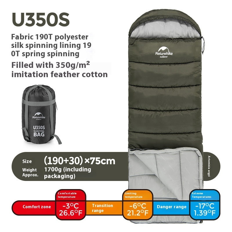 Naturehike Double Hooded Envelope Cold-Weather Sleeping Bag