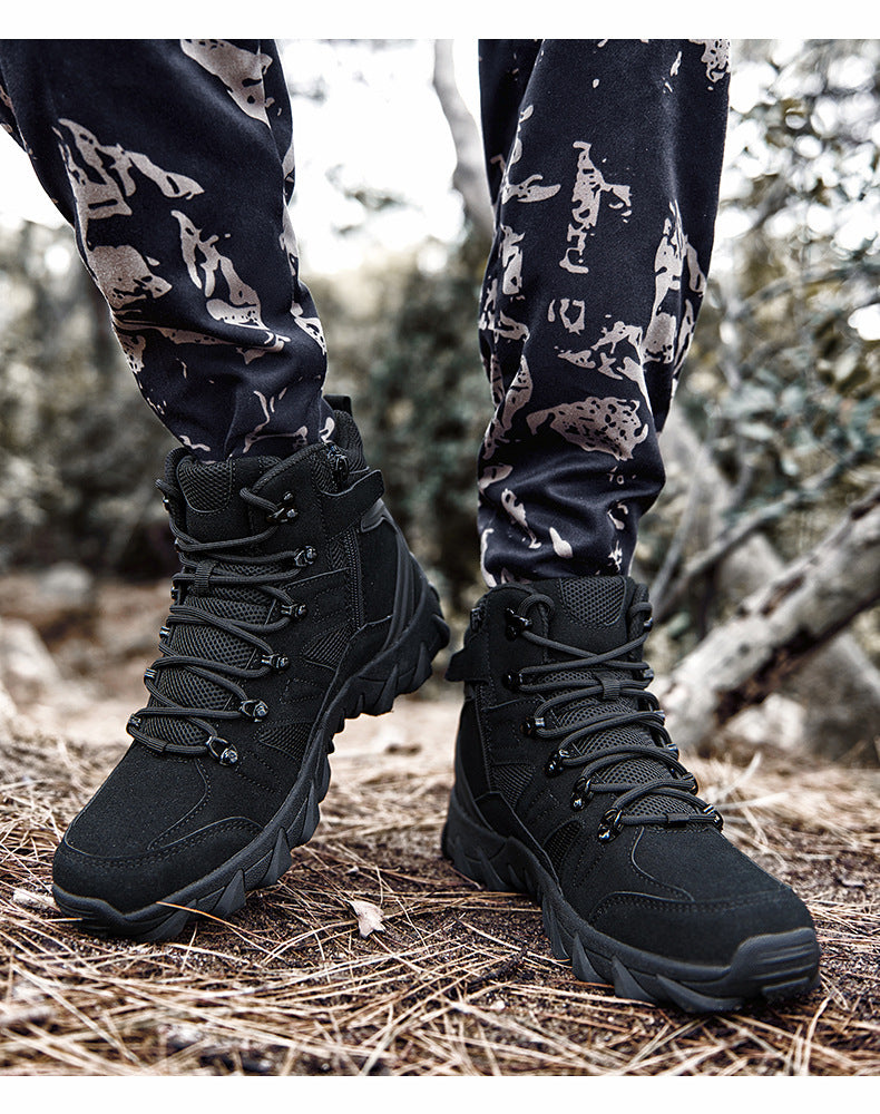 Men’s Training Combat Boots Durable Outdoor Hiking Shoes
