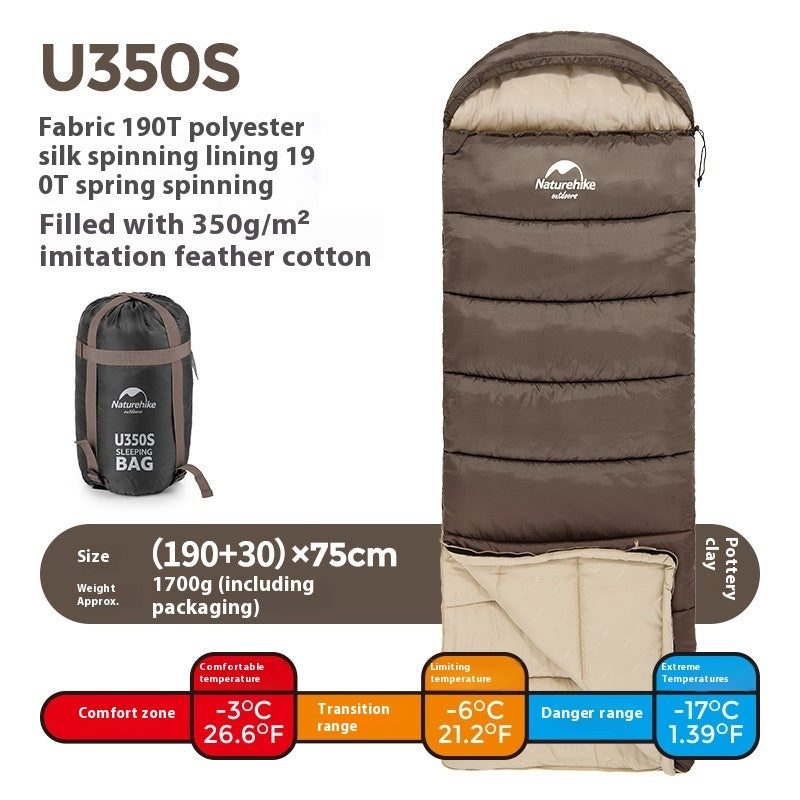 Naturehike Double Hooded Envelope Cold-Weather Sleeping Bag