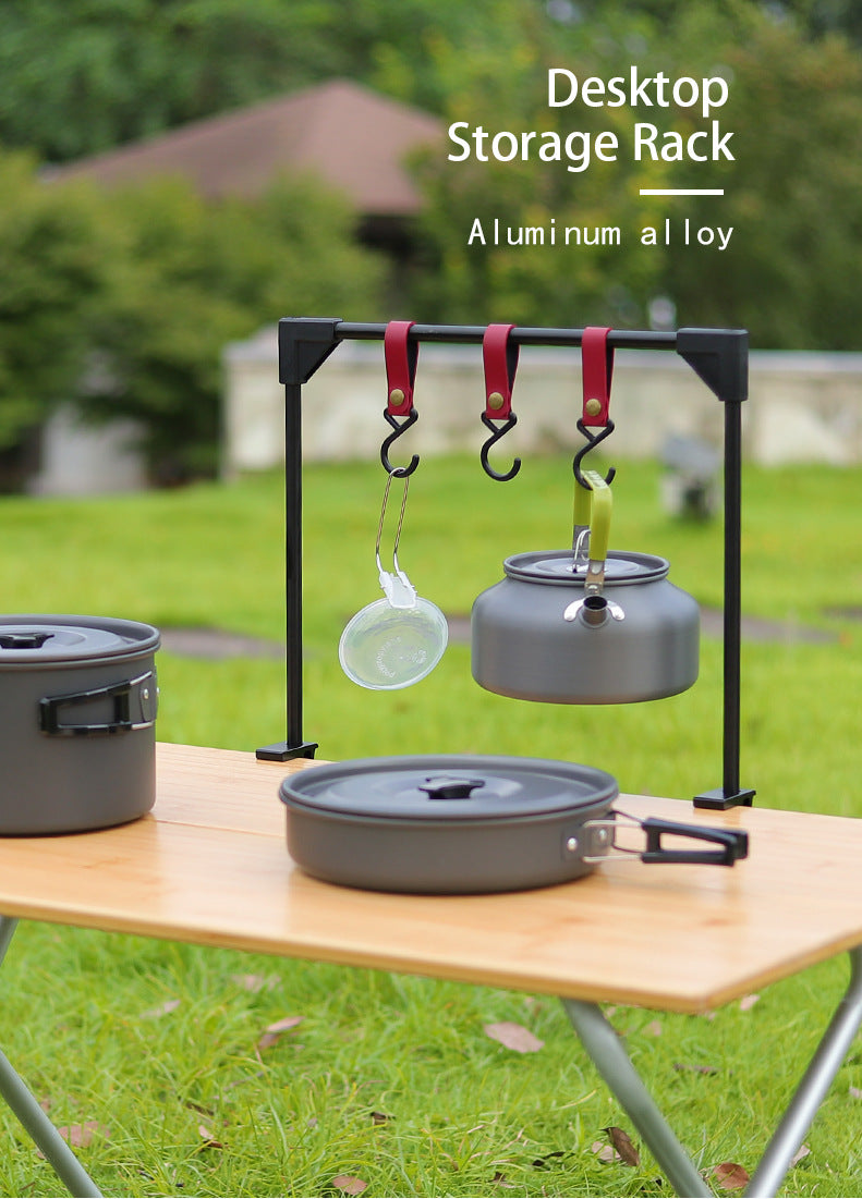 Adjustable Outdoor Camping Pot & Stove Hanging Rack