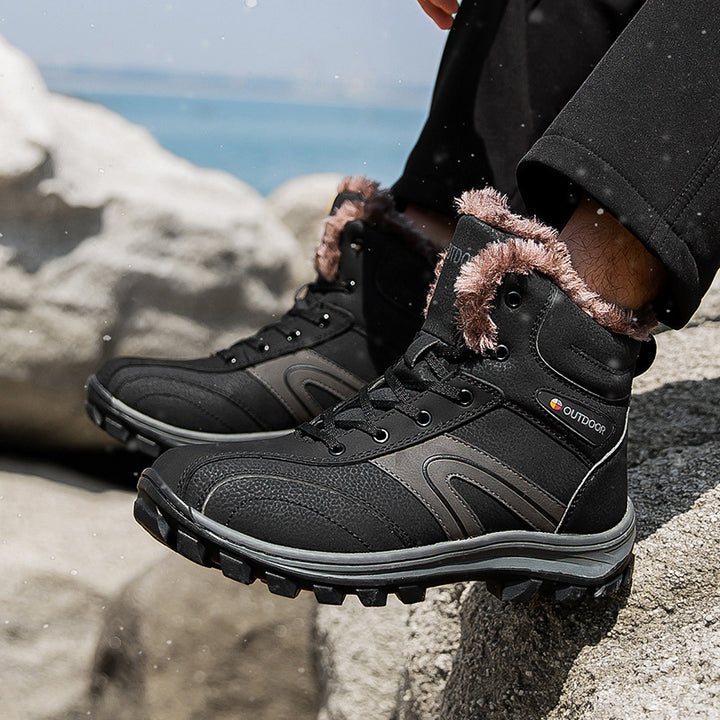 Cotton Winter Plus Velvet-Lined Warm Hiking Boots