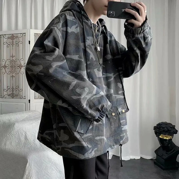 Men’s Camouflage Tactical Work Jacket Durable Outdoor Wear