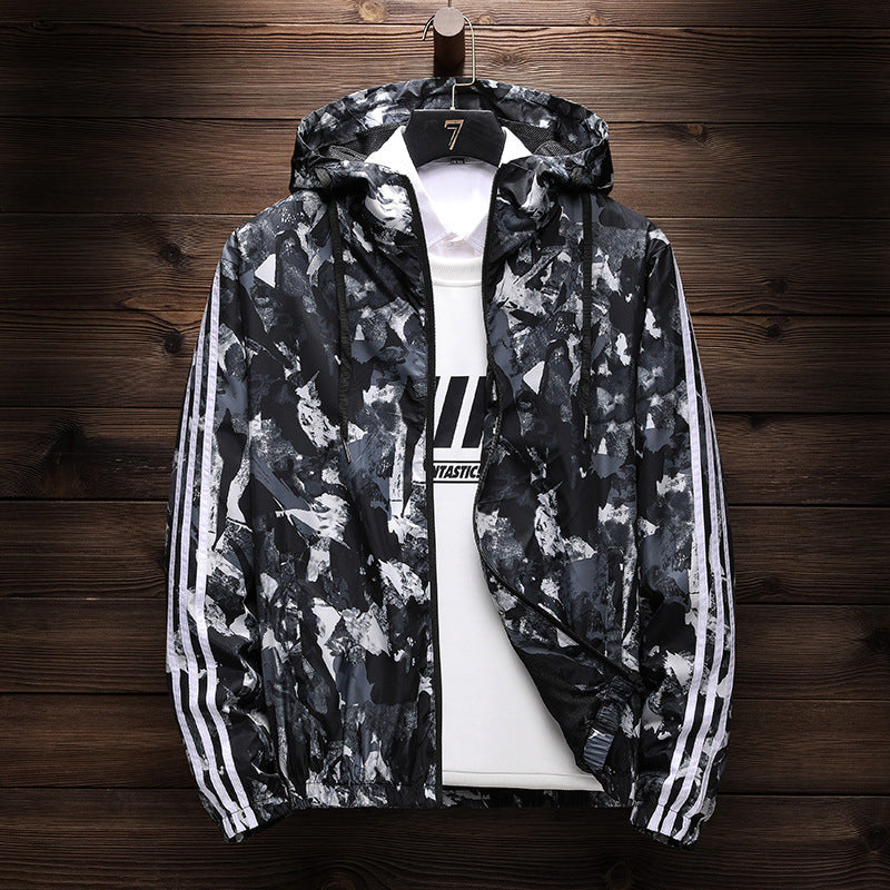 Men’s Camouflage Outerwear Jacket Trendy Casual Style