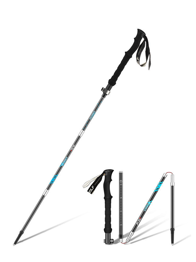 Ultralight Folding Trekking Poles Outdoor Climbing Sticks
